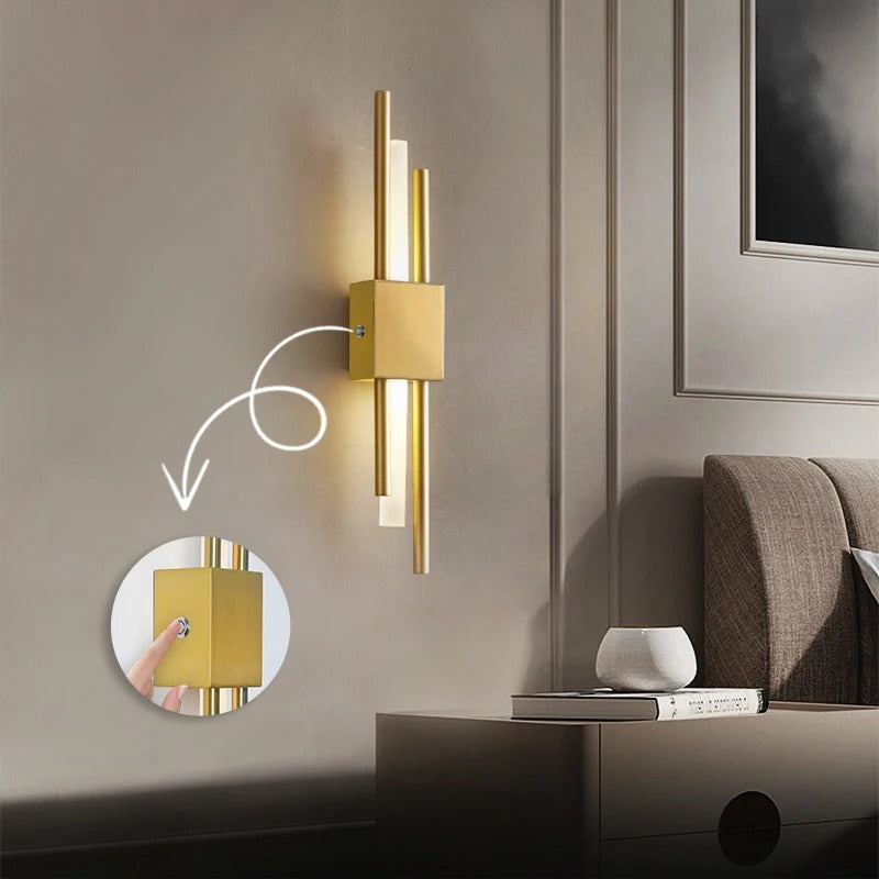 LED Staggered Wireless Wall Sconce USB Rechargeable For Modern Homes | Lersk