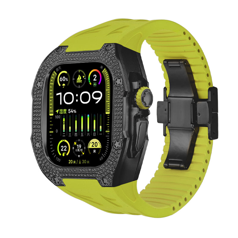 Nivaro | Titanium 5A Zircon Retrofit-etui til Apple Watch Ultra | Lersk