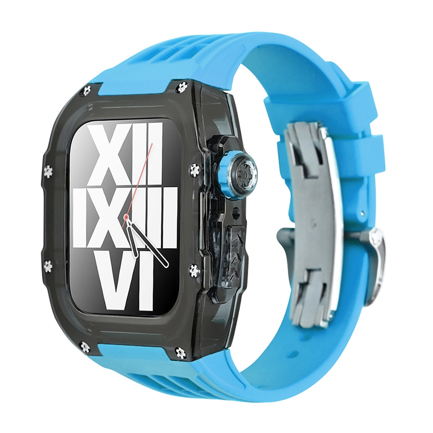 Kirrea V30 Glacier Series Fluoro Rubber Black Case and Band Mod Kit for Apple Watch | Lersk