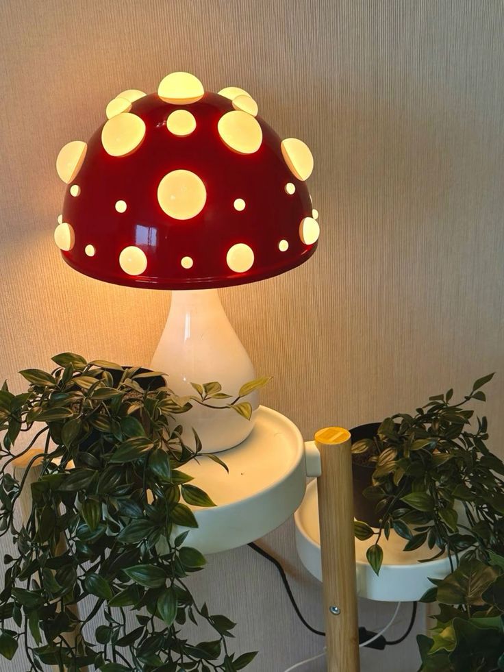 Mushroom Night Light With Warm Eye-Friendly Glow For Peaceful Evenings | Lersk