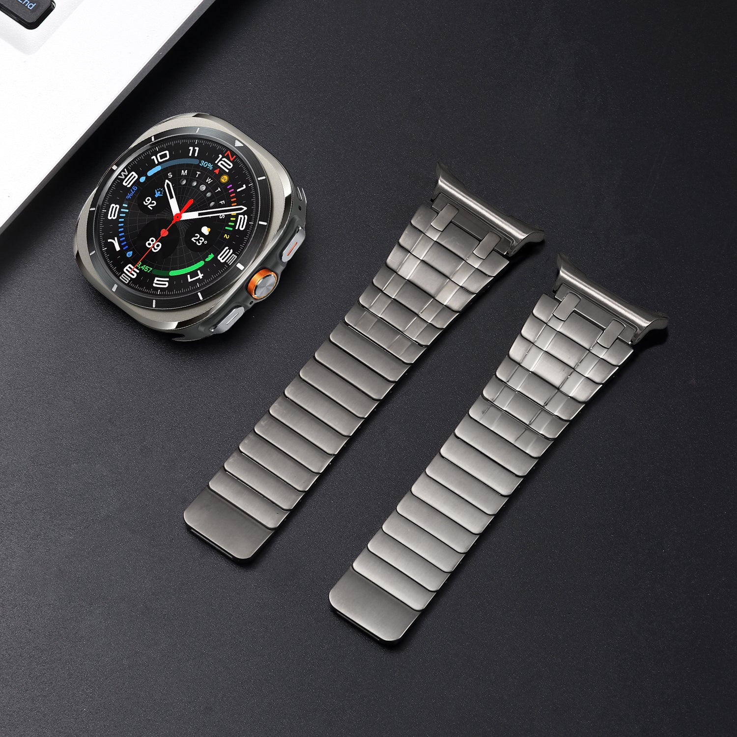 Vellaro matowa magnetyczna bransoleta ze stali nierdzewnej do Samsung Watch 7 Ultra | Lersk