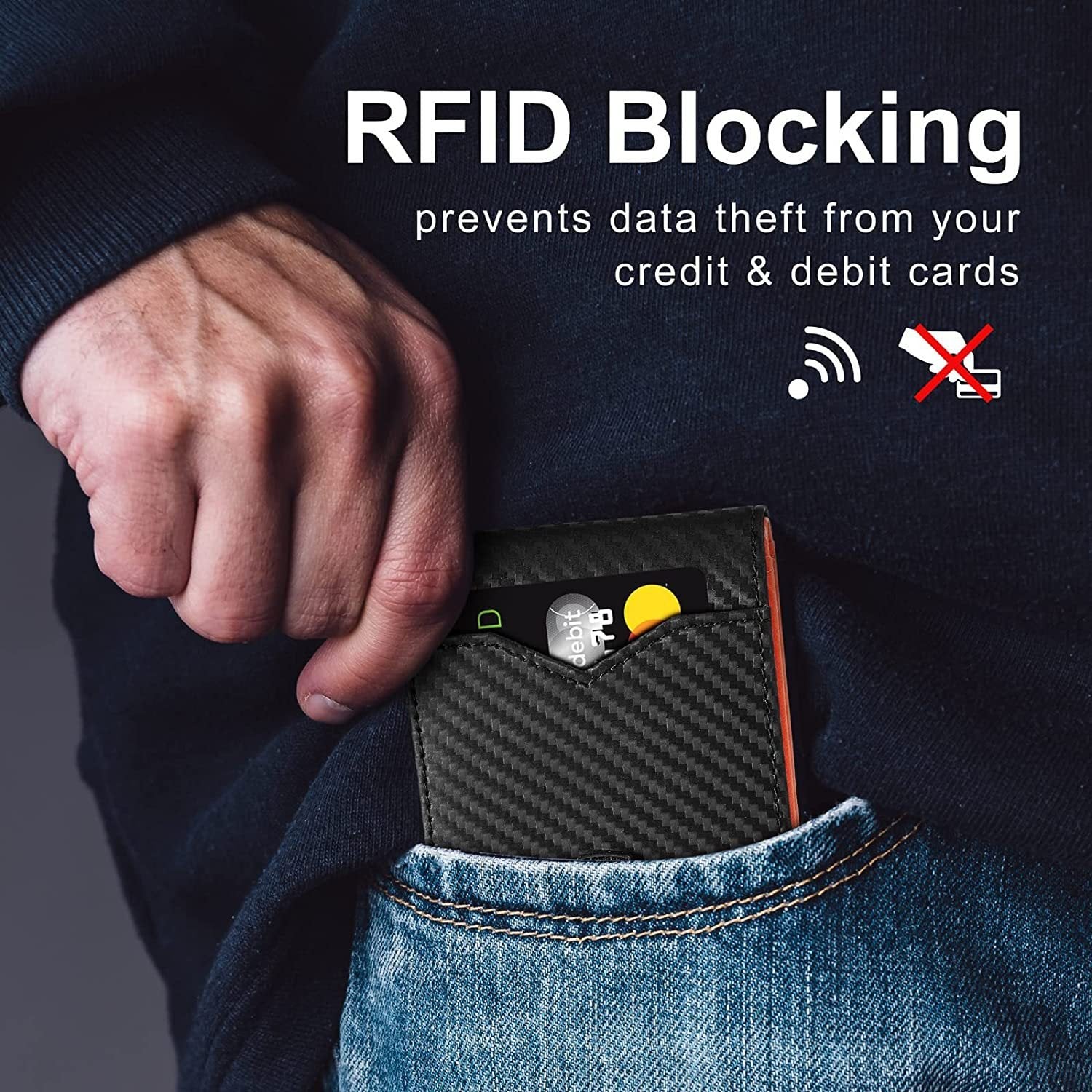 Men's Slim RFID Wallet Leather Card Holder Black For Everyday Carry Essentials Today | Lersk