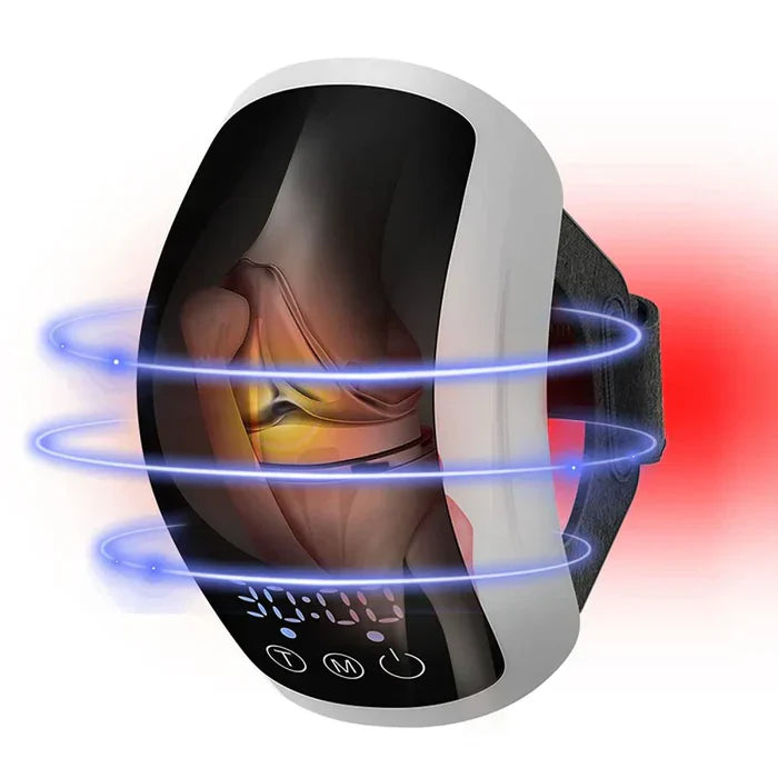 Appareil de massage par luminothérapie triple longueur d'onde pour genoux avec 630 nm, 660 nm et 880 nm pour le confort articulaire | Lersk