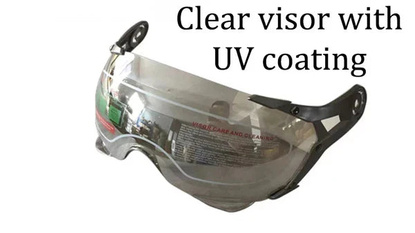 NovaStride Retro Racing Helmet With Bubble Visor Shield And Lightweight ABS Shell | Lersk