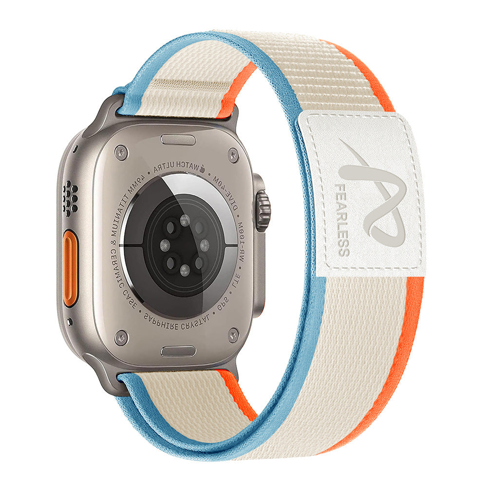 Rivaro Trail Loop Nylonarmband mit Lederetikett für Apple Watch | Lersk