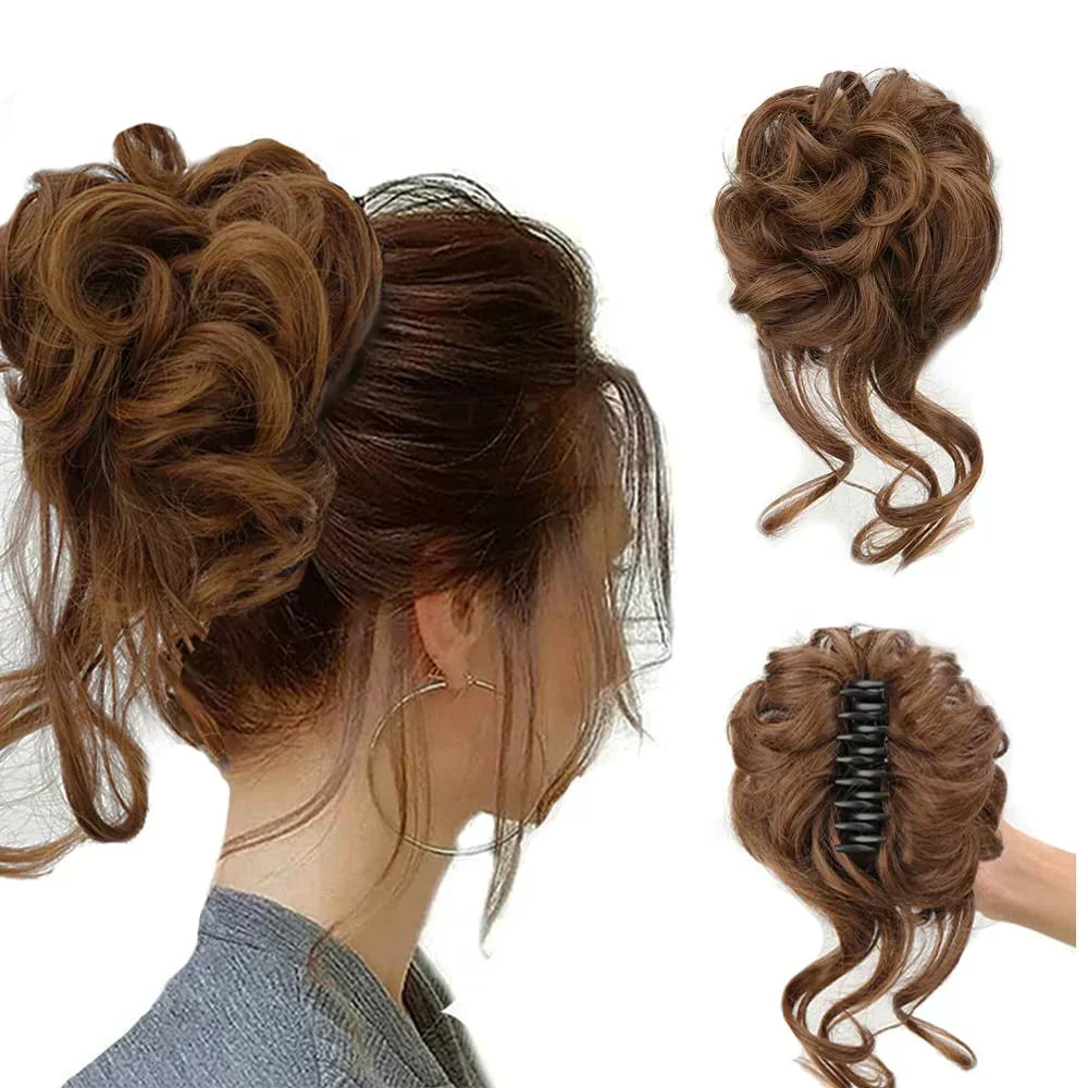 Pinza para cabello CurlyBun para moño rizado instantáneo, para peinados rápidos, recogidos diarios y looks elegantes | Lersk