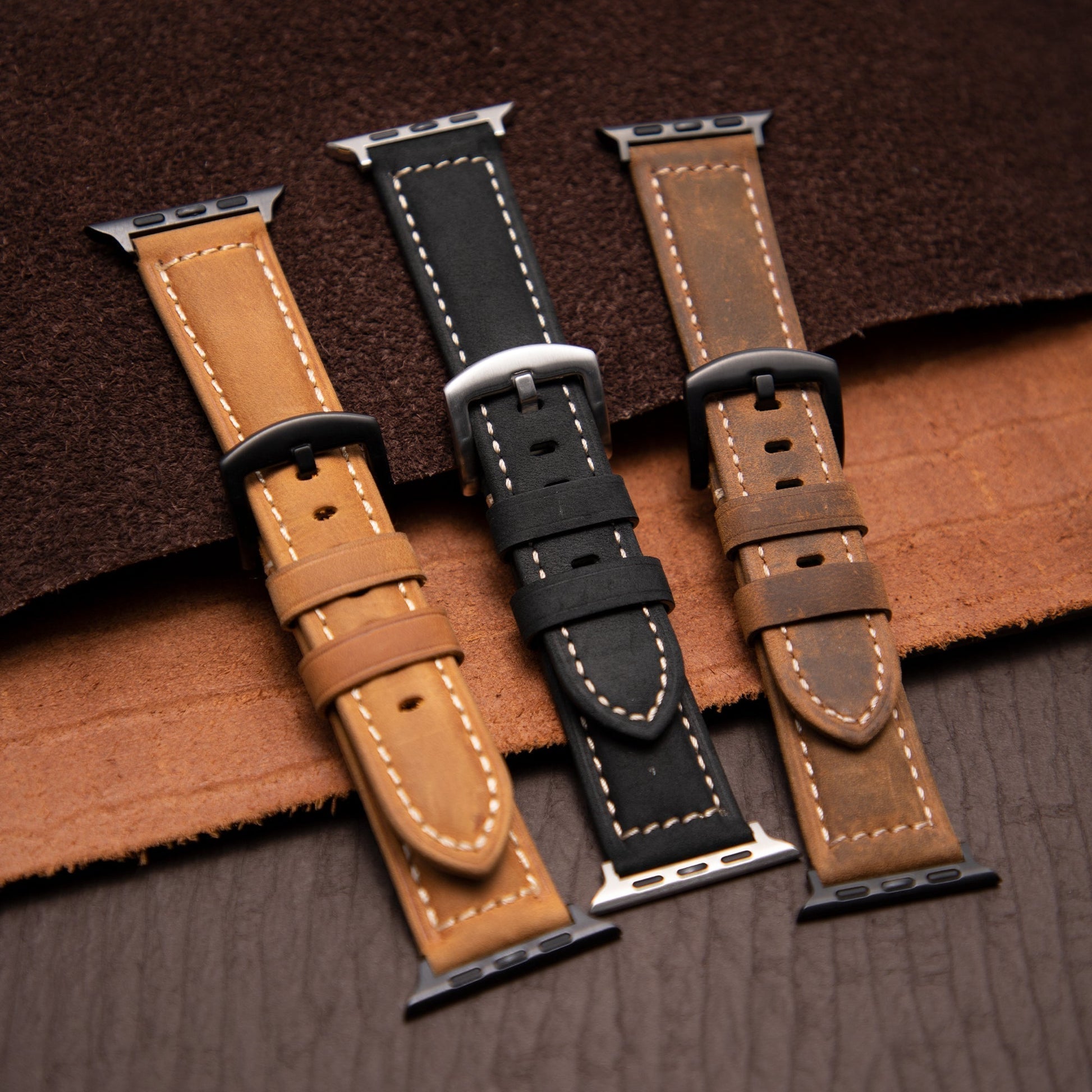 Vellora Vintage Læderrem — Frostet Design | Lersk