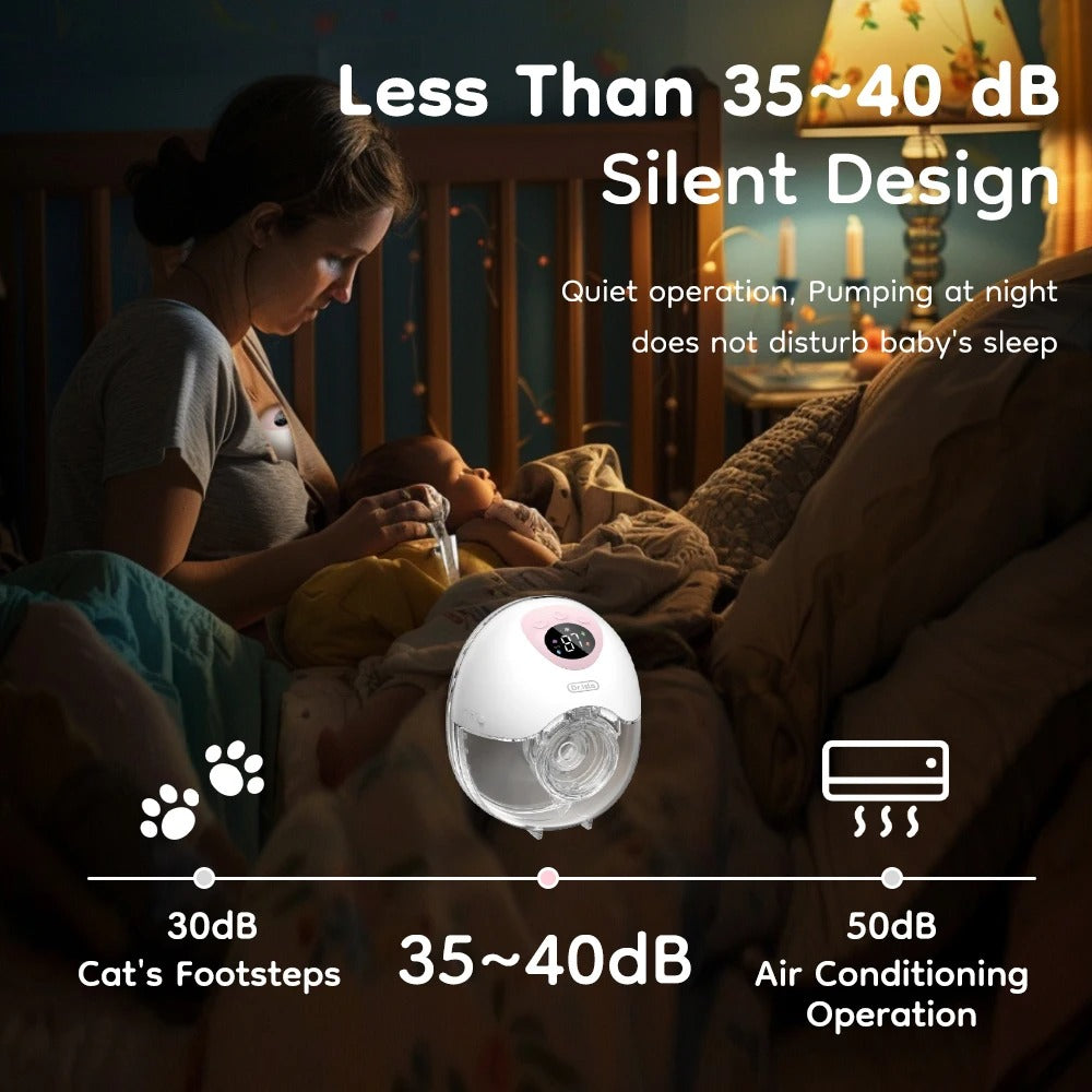 NovaFlow přenosná hands-free odsávačka mateřského mléka 4 režimy bez BPA | Lersk