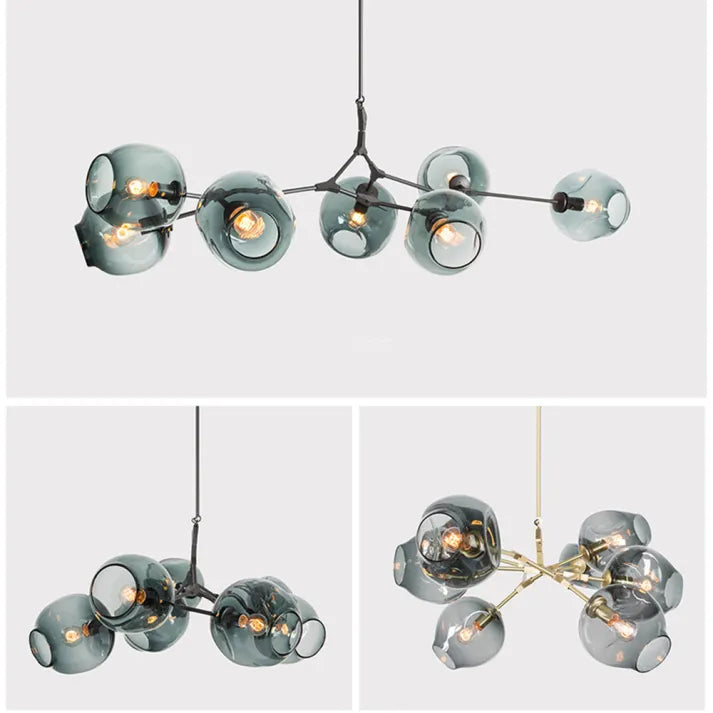 LustraNova Glass Bubble Pendant Light With Branching Arms Ambient Lighting | Lersk