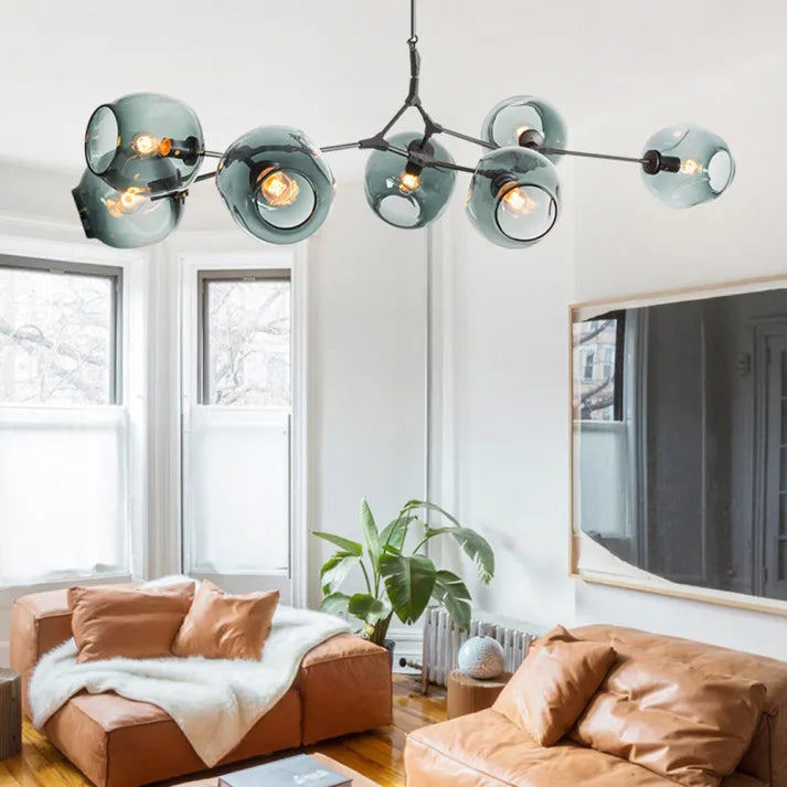 LustraNova Glass Bubble Pendant Light With Branching Arms Ambient Lighting | Lersk