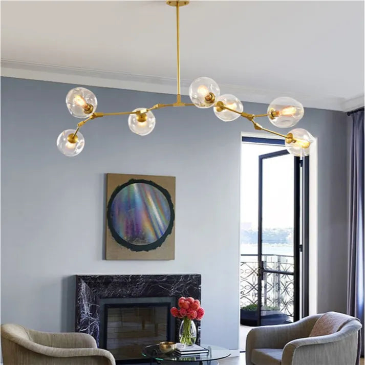 LustraNova Glass Bubble Pendant Light With Branching Arms Ambient Lighting | Lersk