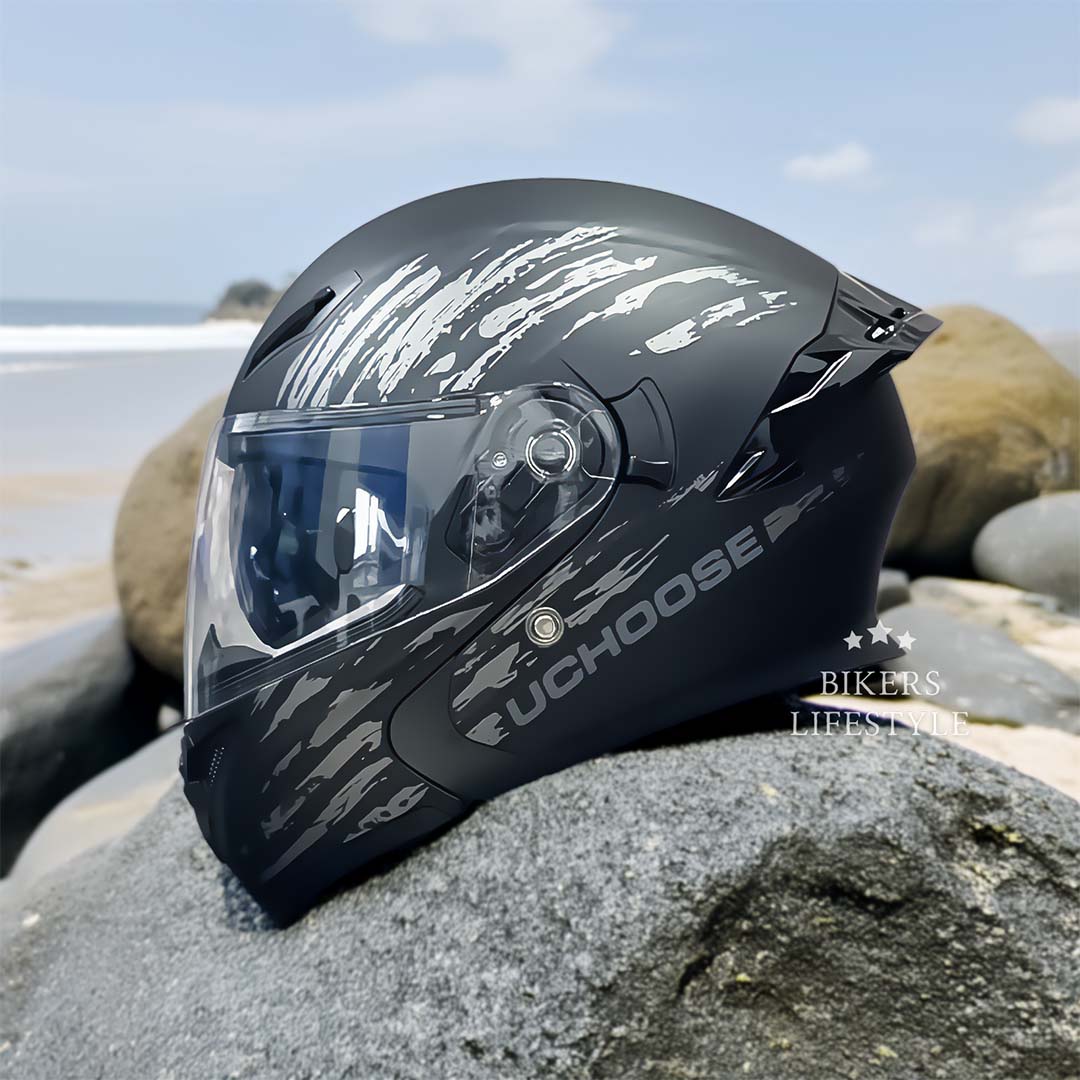Casco FlipGuard con Doppia Lente per Piloti Omologato DOT | Lersk
