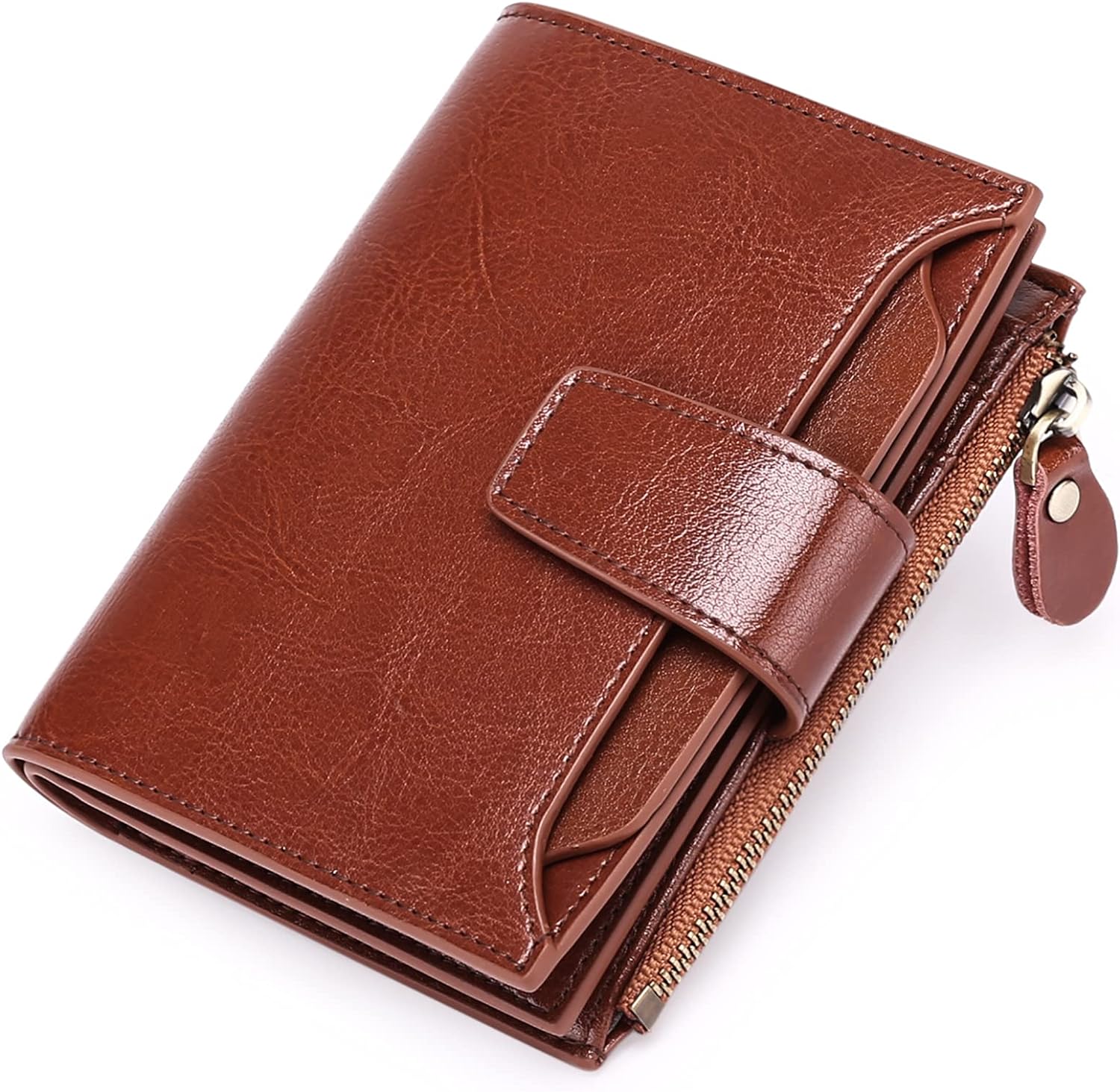 Genuine Leather Compact Wallet With RFID Blocking And Multi-Functional Capabilities | Lersk