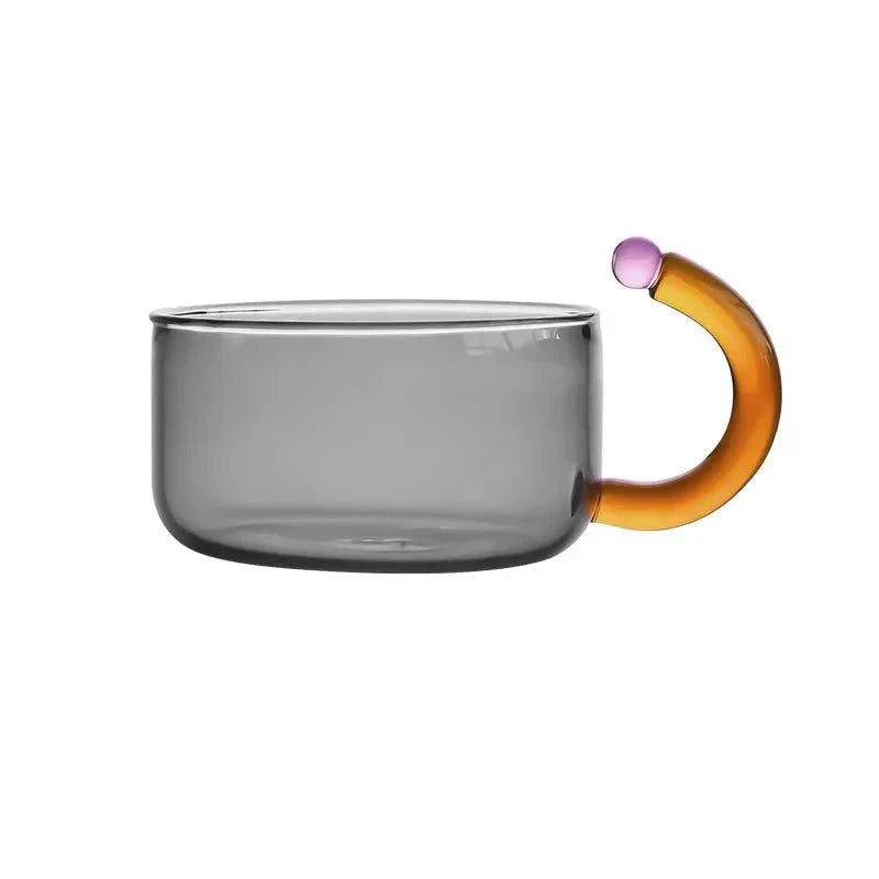 Glass Teapot Set With Contrasting Finish And Optional Mug With Built In Filter | Lersk