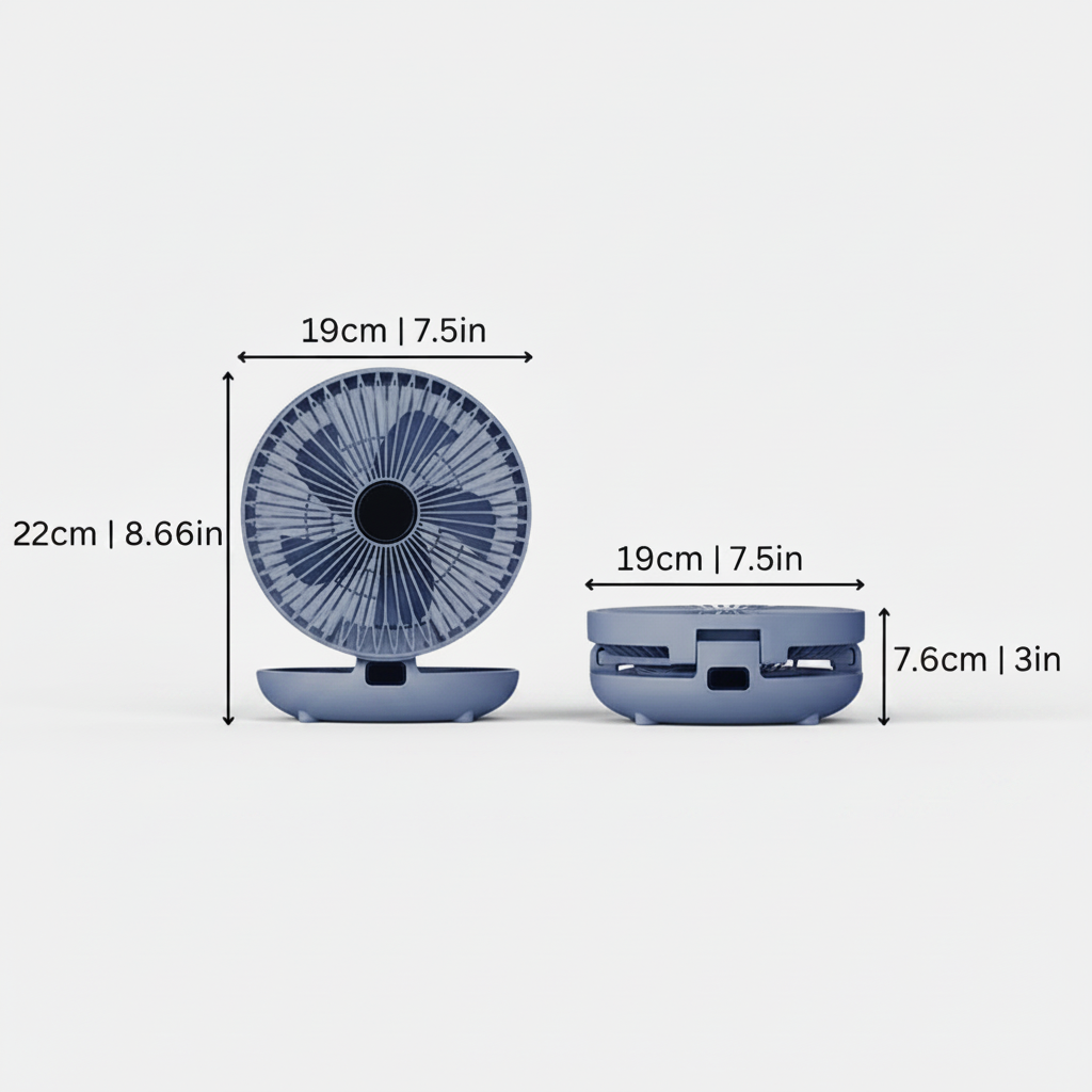 Køleplaid Oscillerende Bærbar Ventilator Net Foldbar | Lersk