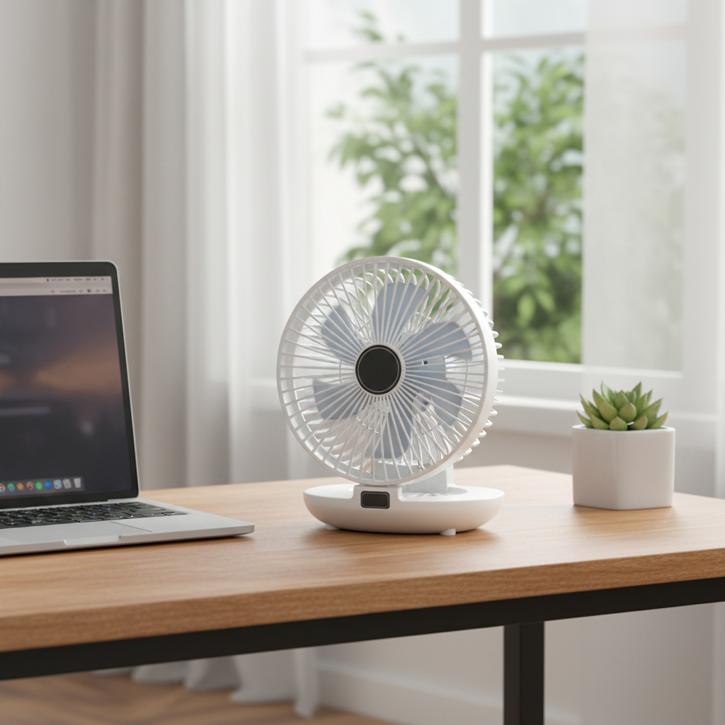Køleplaid Oscillerende Bærbar Ventilator Net Foldbar | Lersk