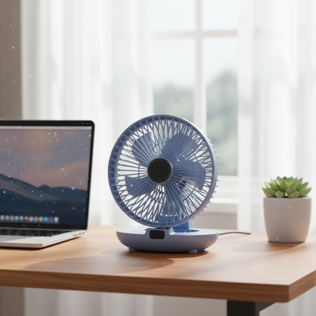 Køleplaid Oscillerende Bærbar Ventilator Net Foldbar | Lersk