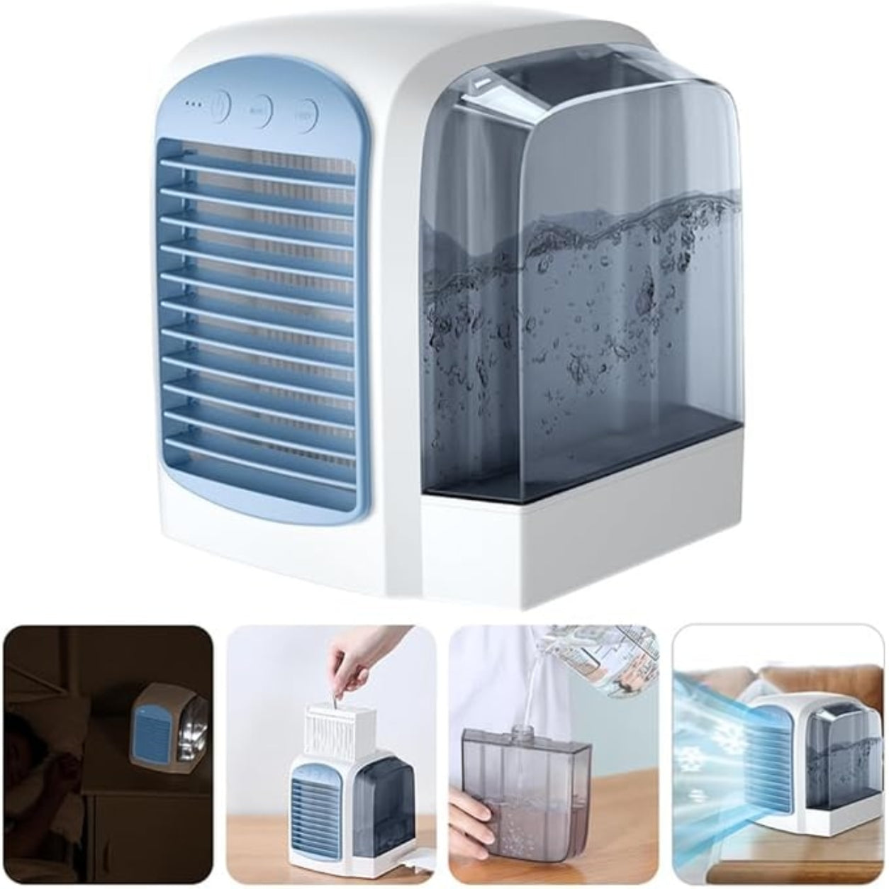 Kühlender Verdunstungsluftkühler Ventilator Tragbar Oszillierend | Lersk