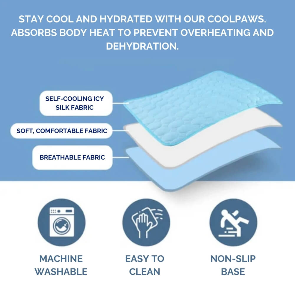 CoolPaws Dog Cooling Mat Indoor Outdoor Use Portable Lightweight For Pets And Dogs | Lersk