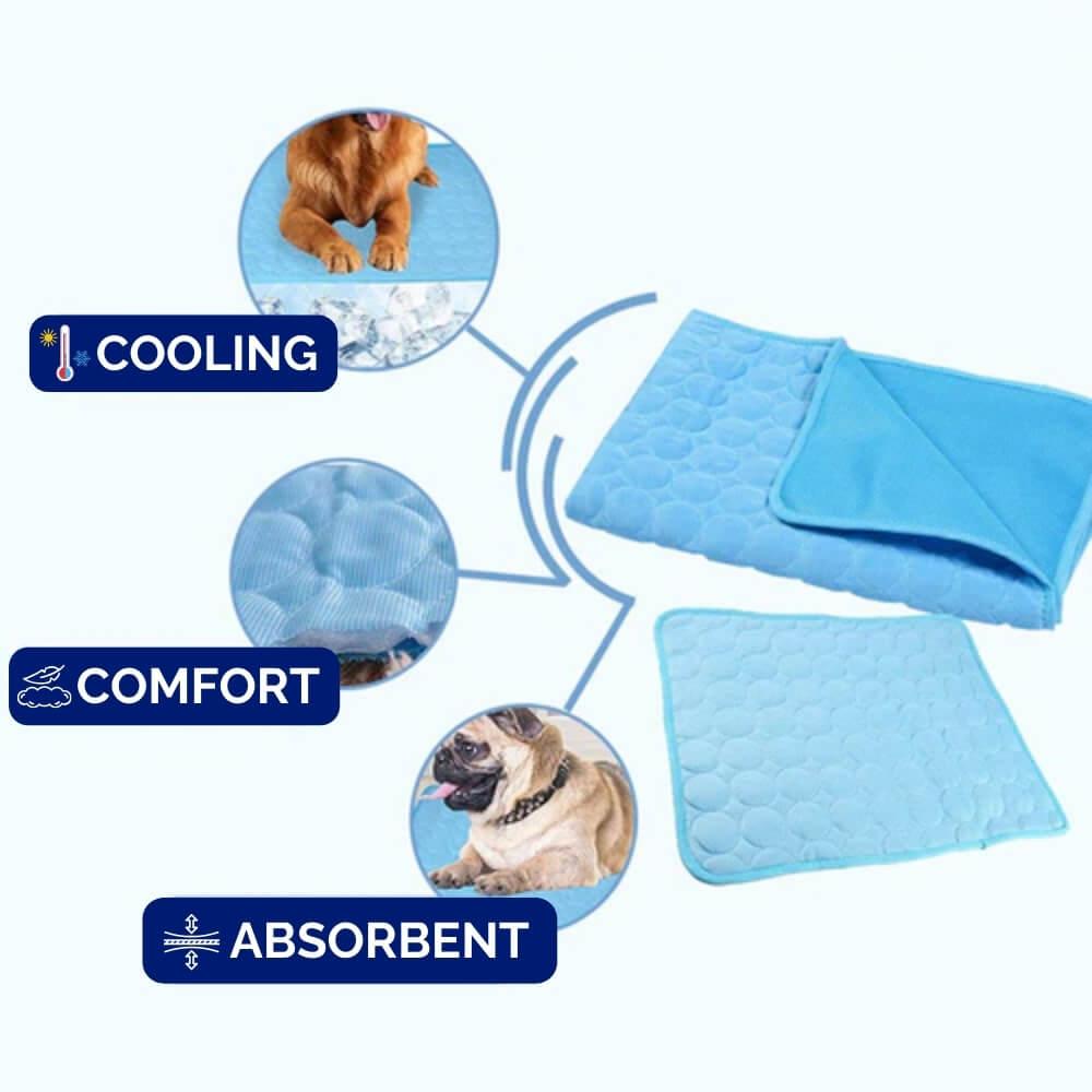 CoolPaws Dog Cooling Mat Indoor Outdoor Use Portable Lightweight For Pets And Dogs | Lersk