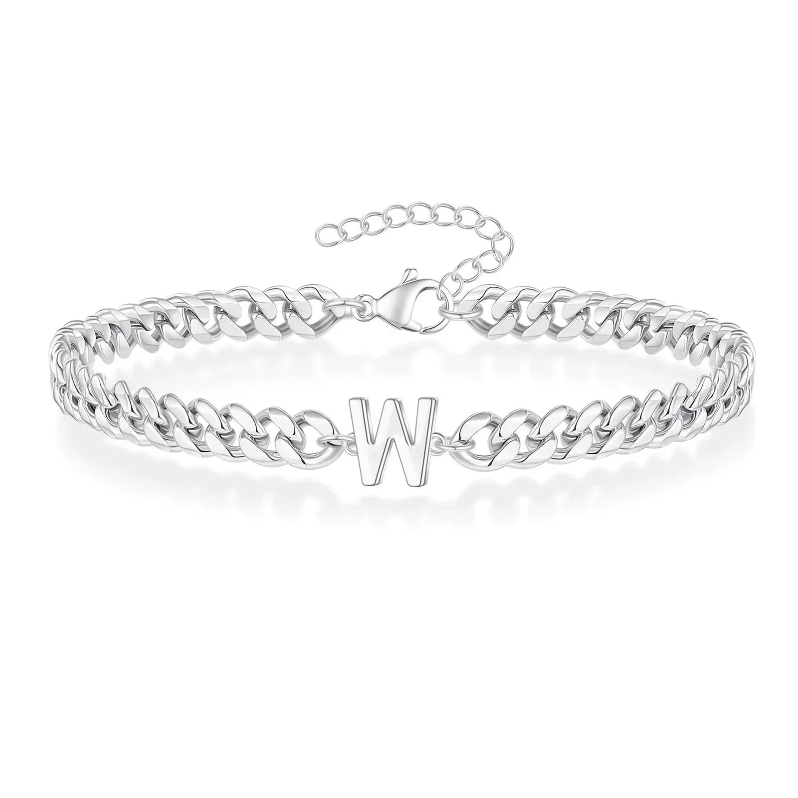 Partner-Armband mit Buchstabeninitialen im kubanischen Stil | Lersk