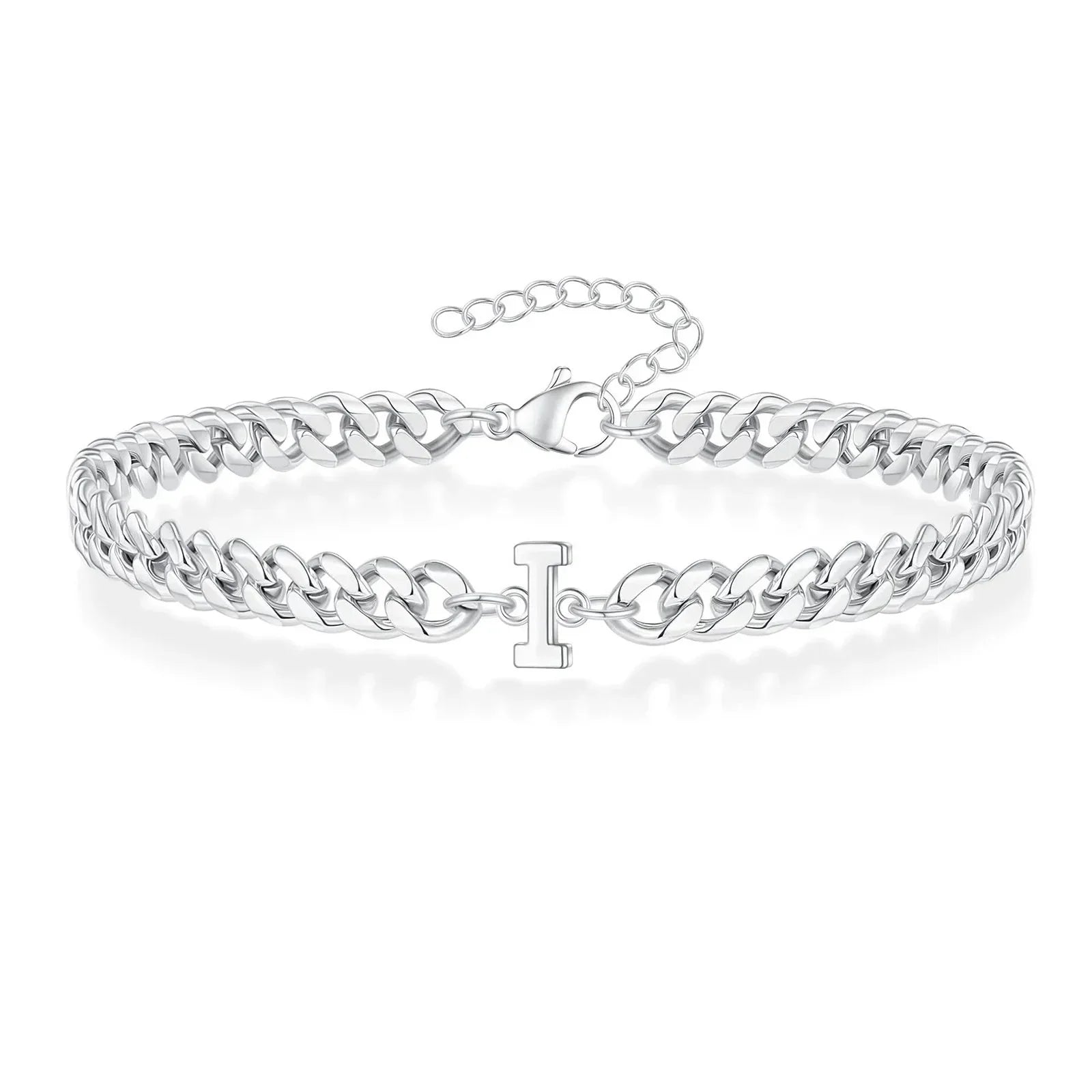 Partner-Armband mit Buchstabeninitialen im kubanischen Stil | Lersk