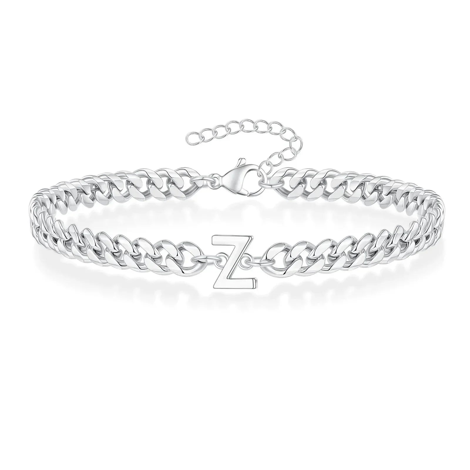 Partner-Armband mit Buchstabeninitialen im kubanischen Stil | Lersk