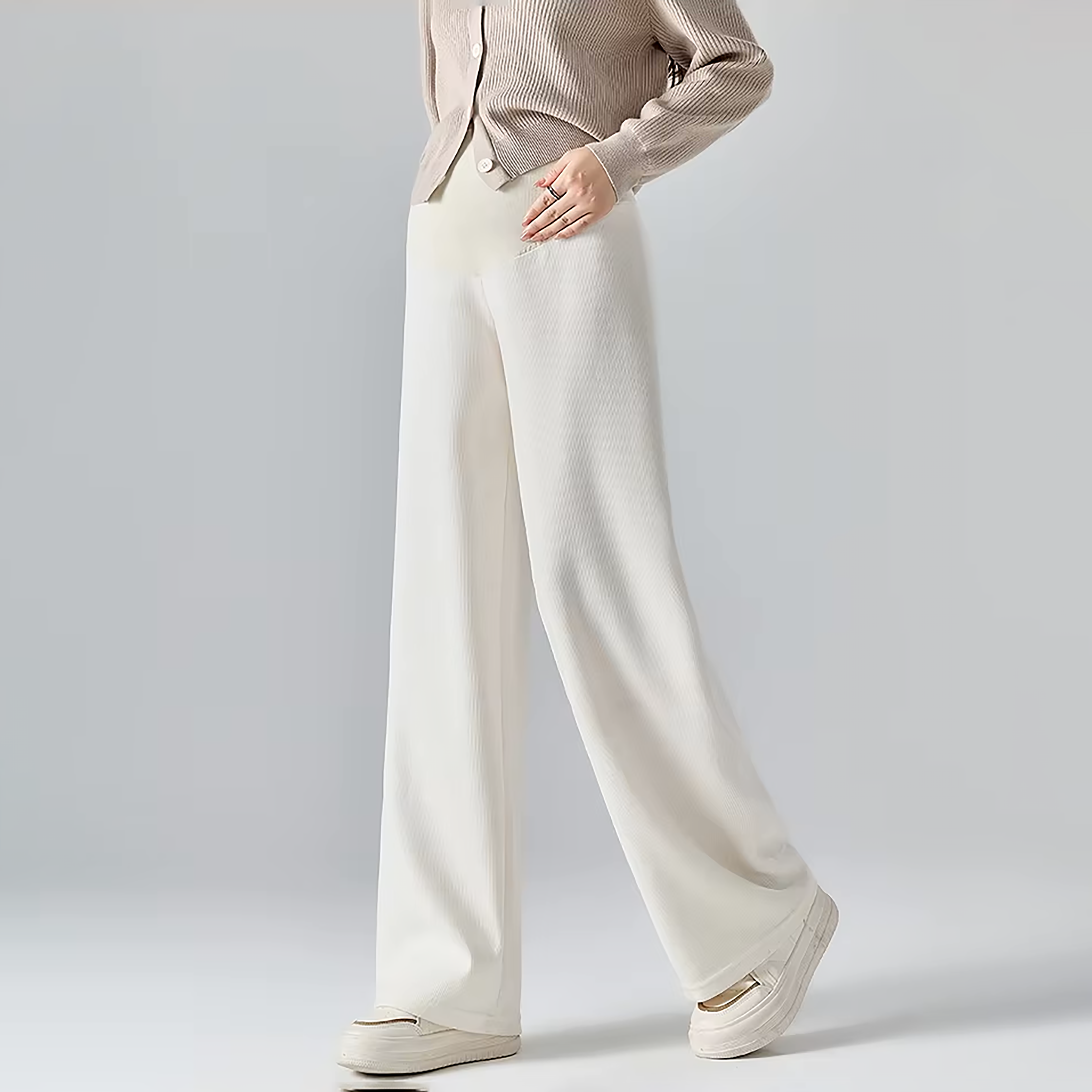 Relaxed Wide-Leg Maternity Trousers | Lersk