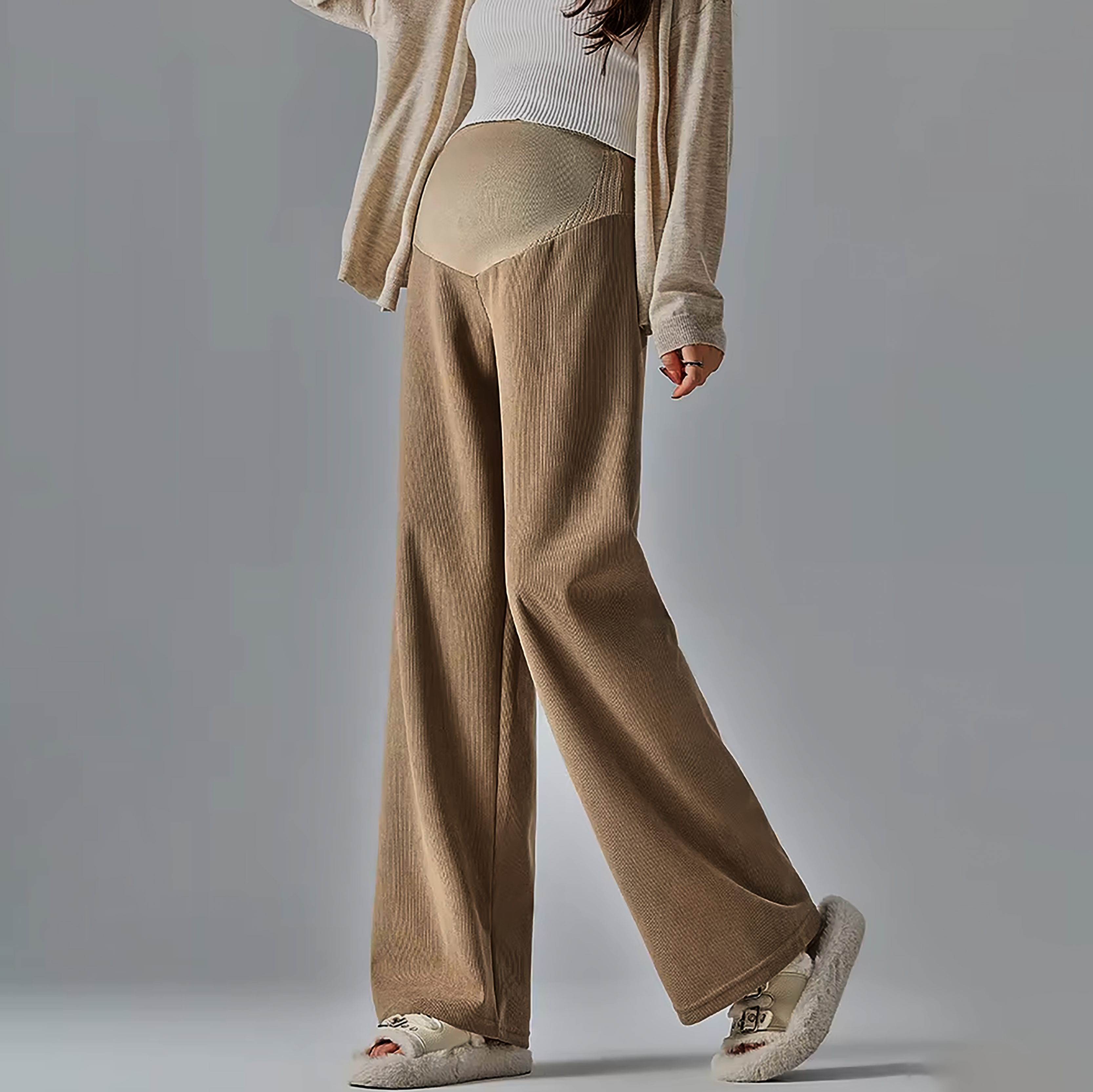 Relaxed Wide-Leg Maternity Trousers | Lersk