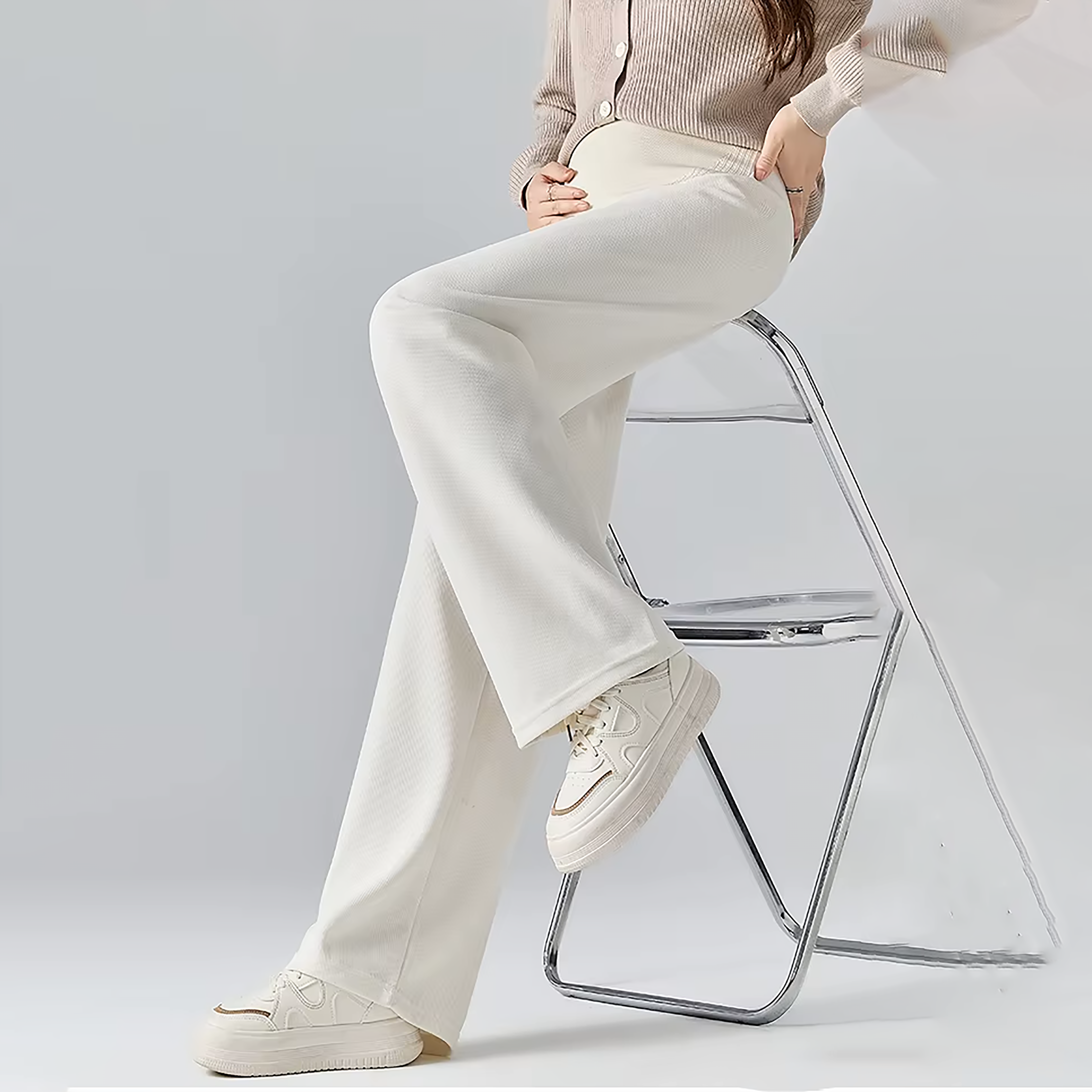 Relaxed Wide-Leg Maternity Trousers | Lersk