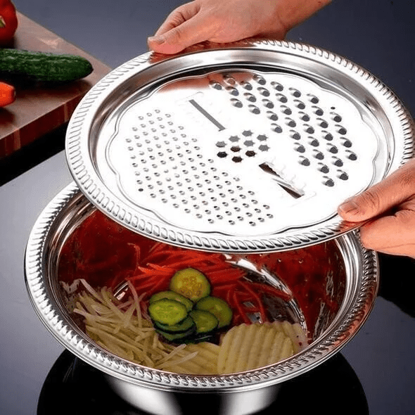 Tri-Purpose German Stainless Steel Basin Set | Lersk