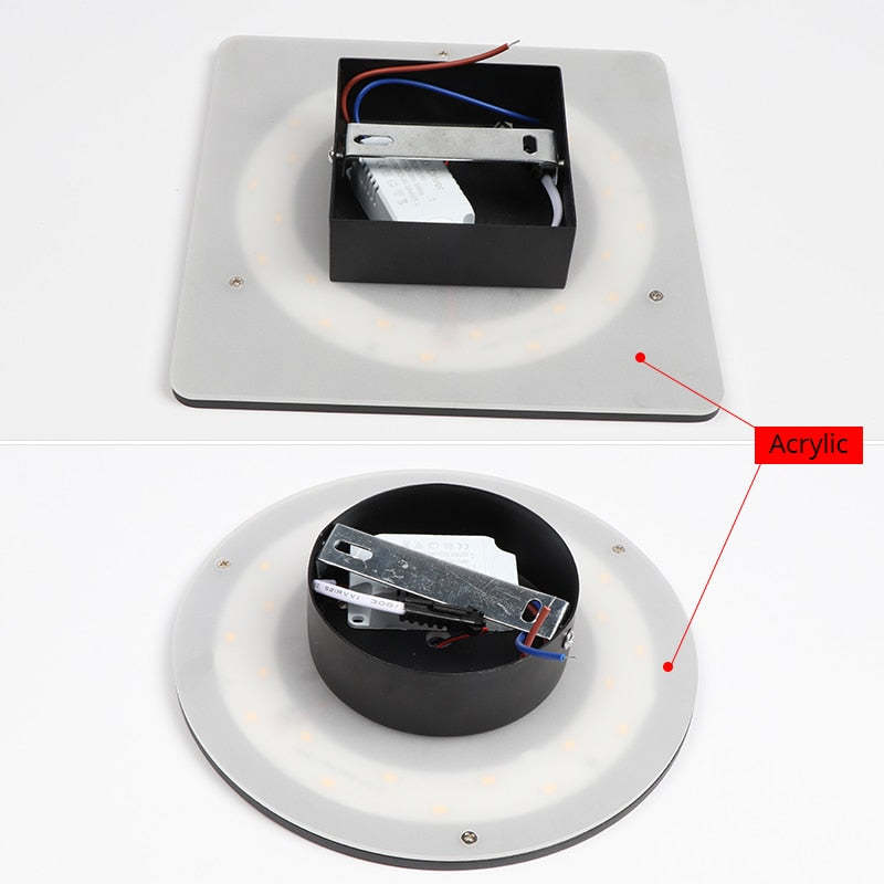 AeroLume Minimalist Outdoor Wall Light Round LED Black White | Lersk