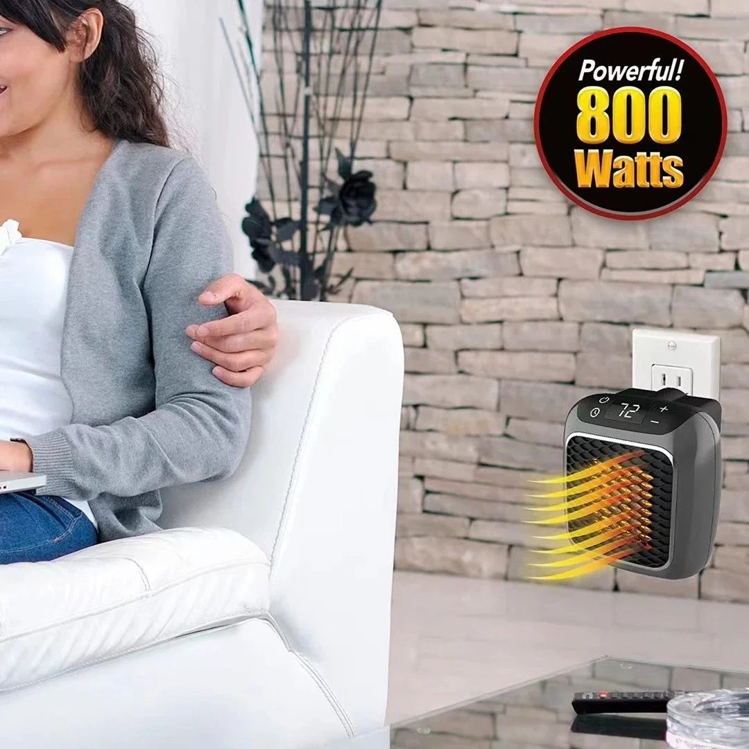 ThermaNook 800W Mini bærbar keramisk varmeapparat til hjemmet | Lersk
