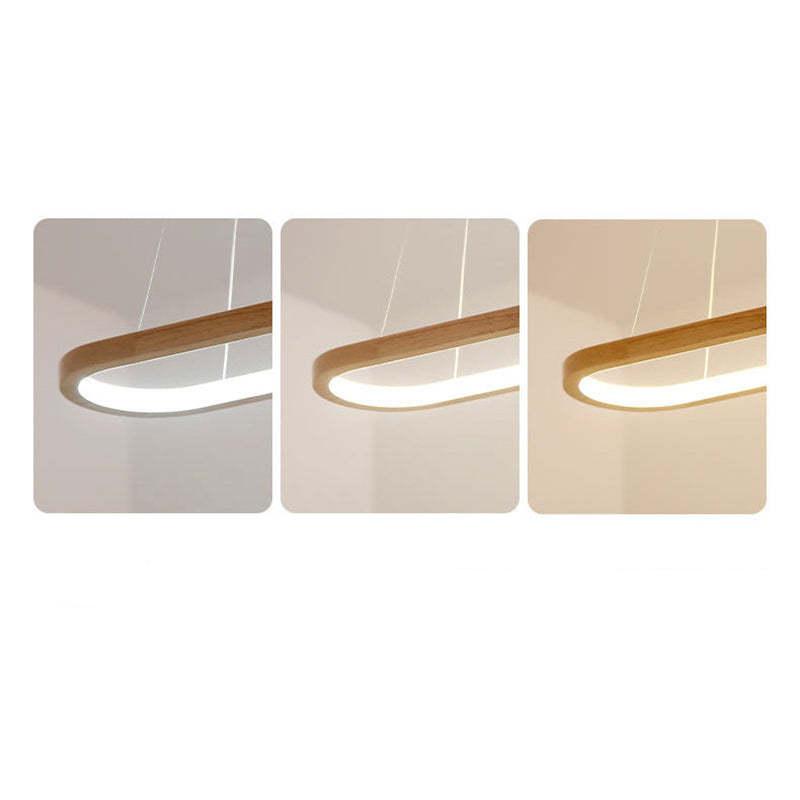 LumaWood Modern Hanging Lamp Metal And Wood With LED | Lersk