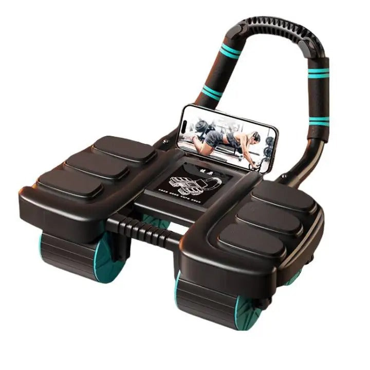 Abdominal Wheel Exerciser Automatic Rebound With Elbow Pads For Home Fitness | Lersk