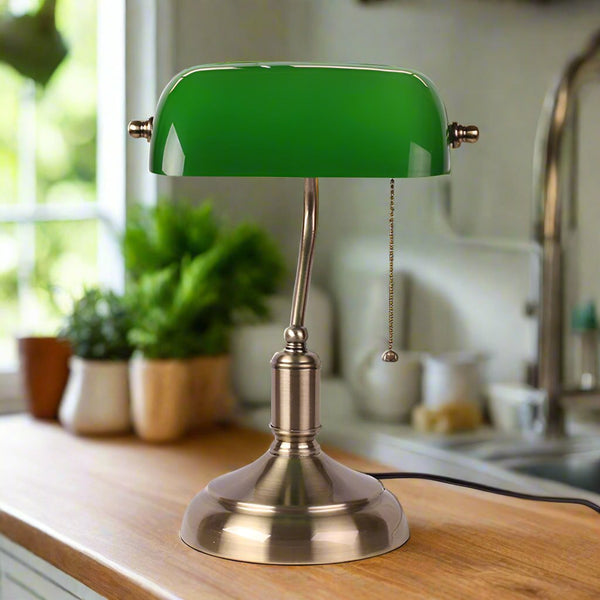 Lampada da tavolo in vetro europeo Aurelia per un soggiorno elegante | Lersk