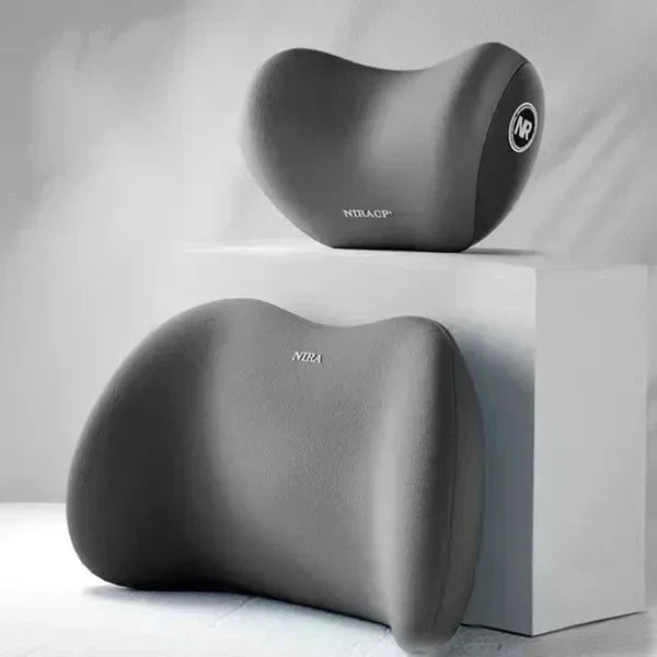 AutoEase Universal Car Headrest and Lumbar Support Cushion | Lersk