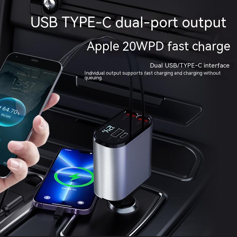 Voltique | 4-Port Car Charger | Lersk