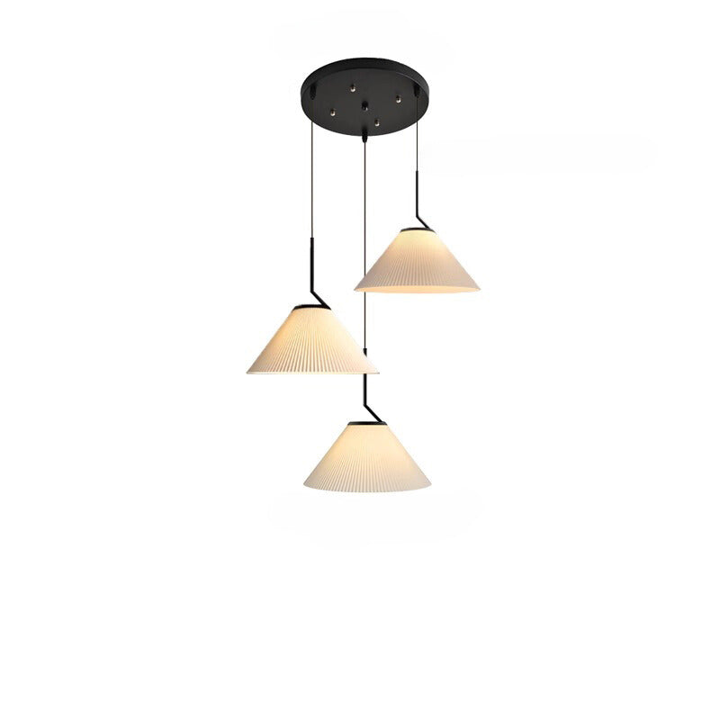 Caelara Soft Pleated Ceiling Pendant Light In Cream | Lersk