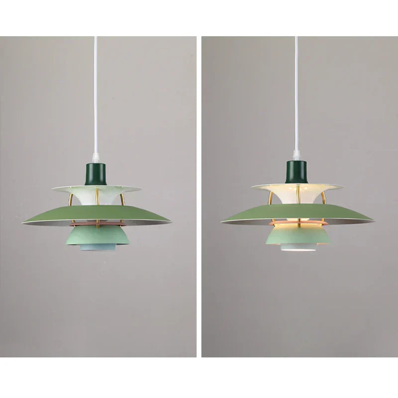 Veralume Modern Colorful Shade LED Pendant Light Fixture