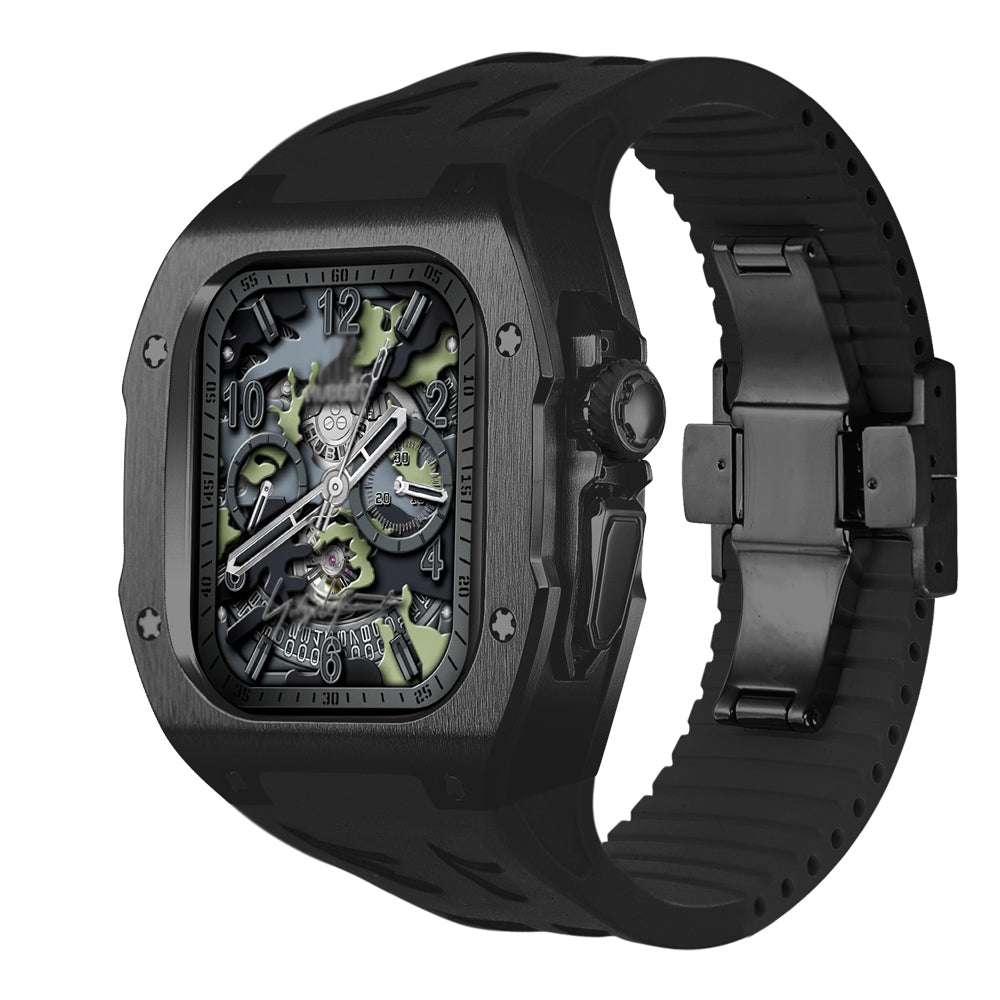 AstraGuard titanium-etui og fluor-gummirem til Apple Watch Ultra | Lersk
