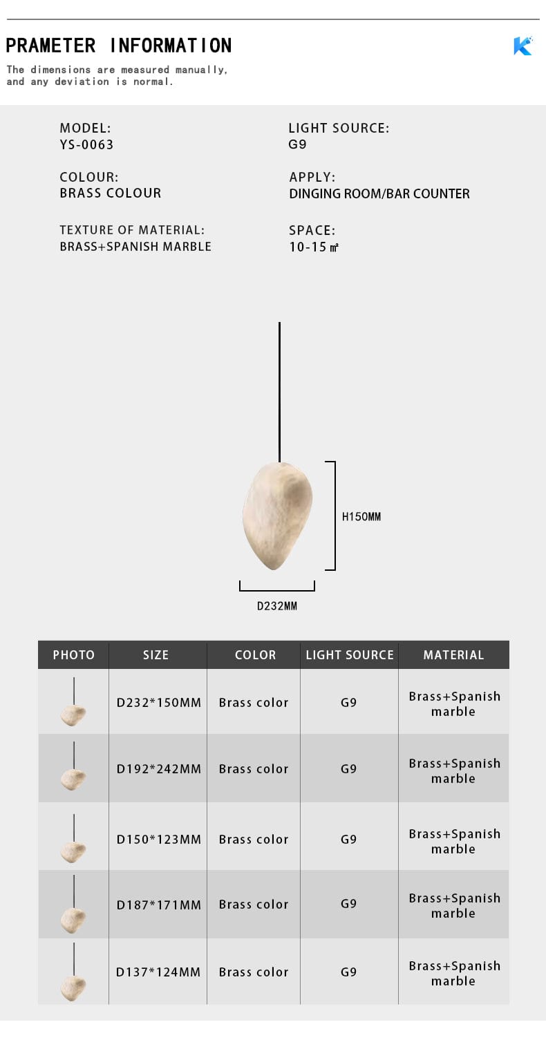 Lumera Marble Rock Light | Lersk