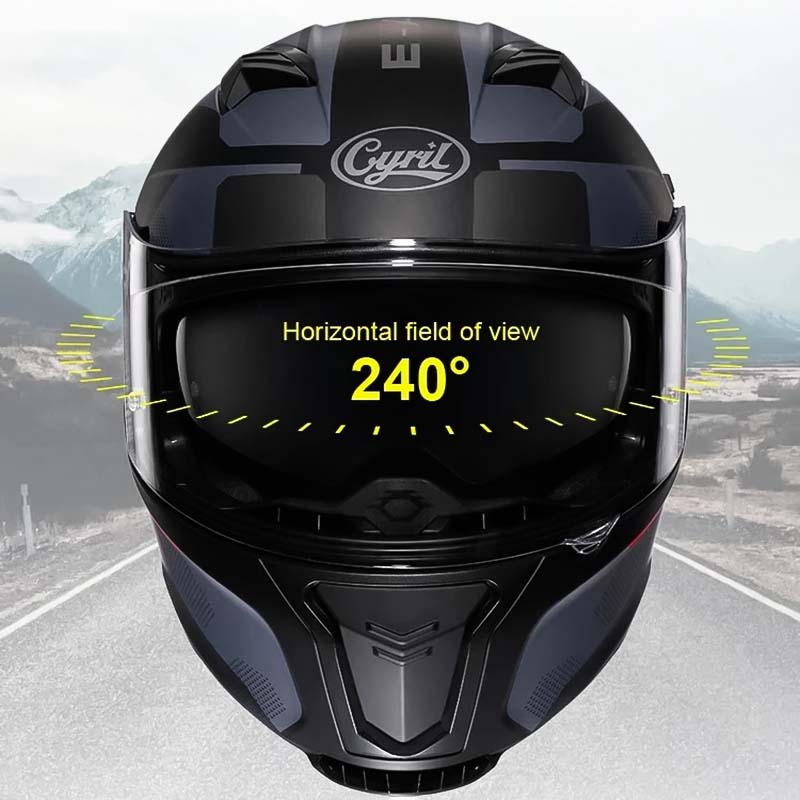 Capacete Modular Flip Up com Dupla Viseira Certificado DOT ECE com Forro Removível para Motociclistas | Lersk