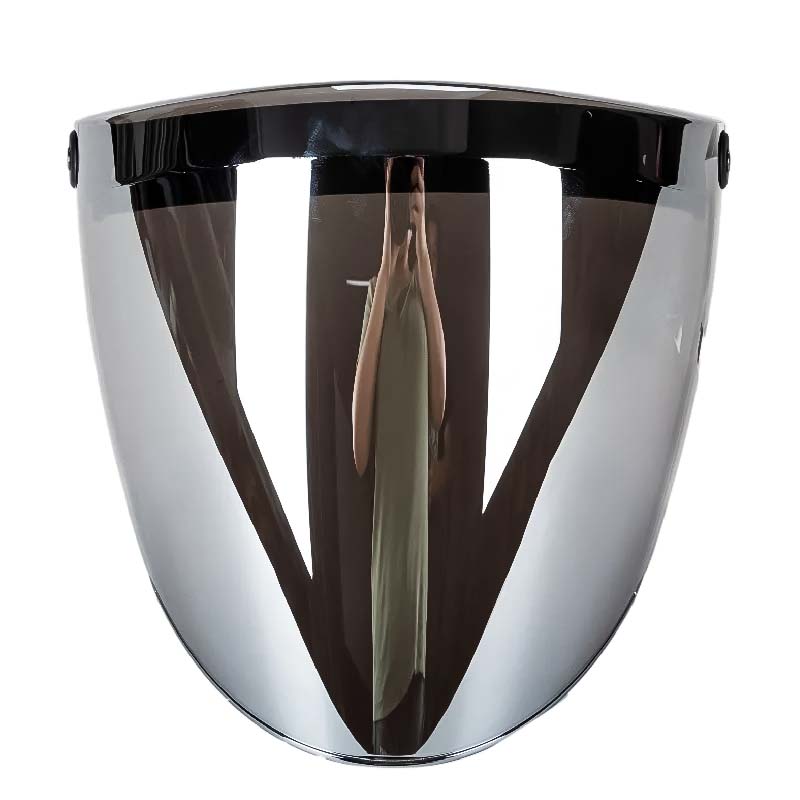 Vintage Flat Visor for Riders Anti-Fog UV-Proof Polycarbonate BKS65 | Lersk