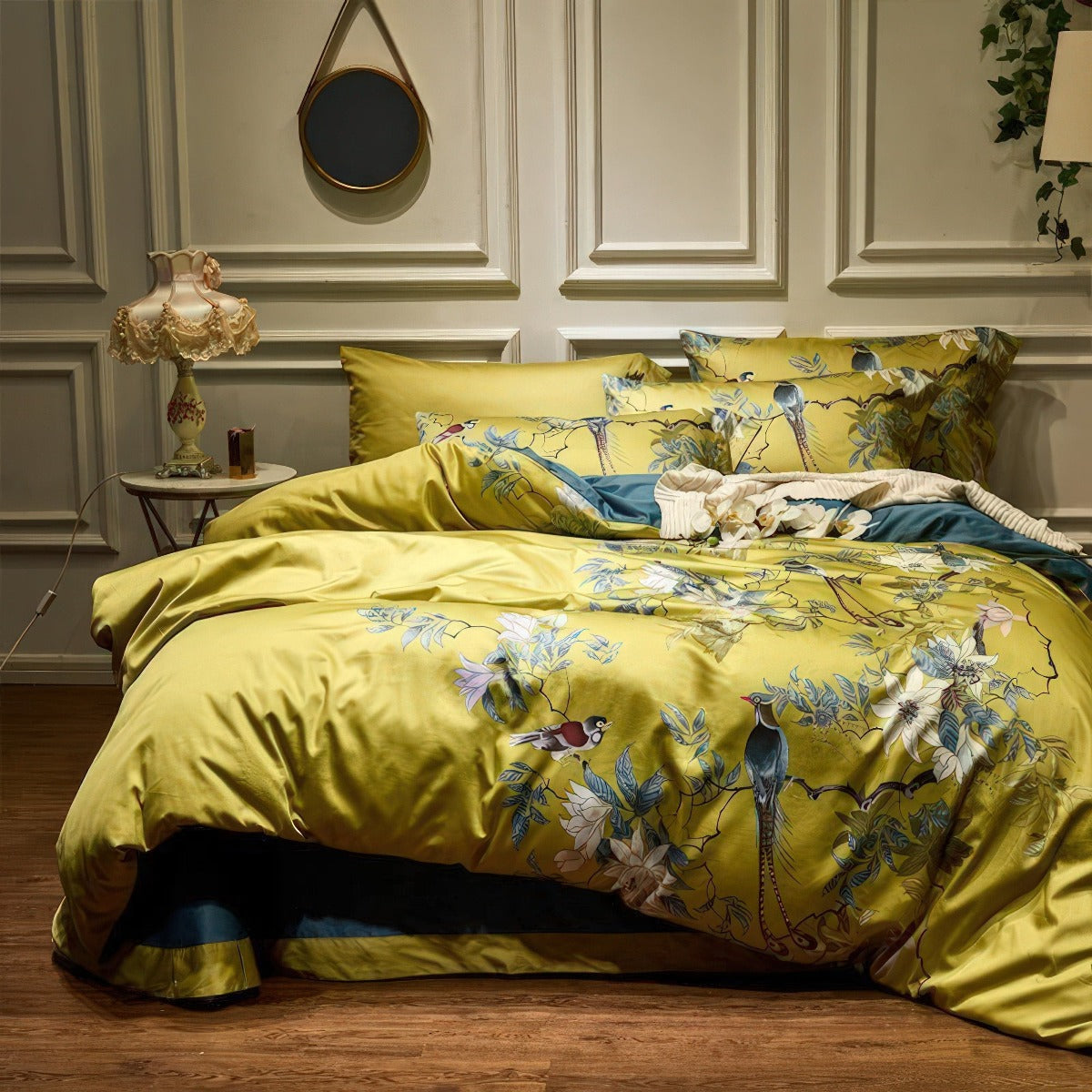 Nexa Home Egyptian Cotton Bedding Set | Yellow Print | Lersk