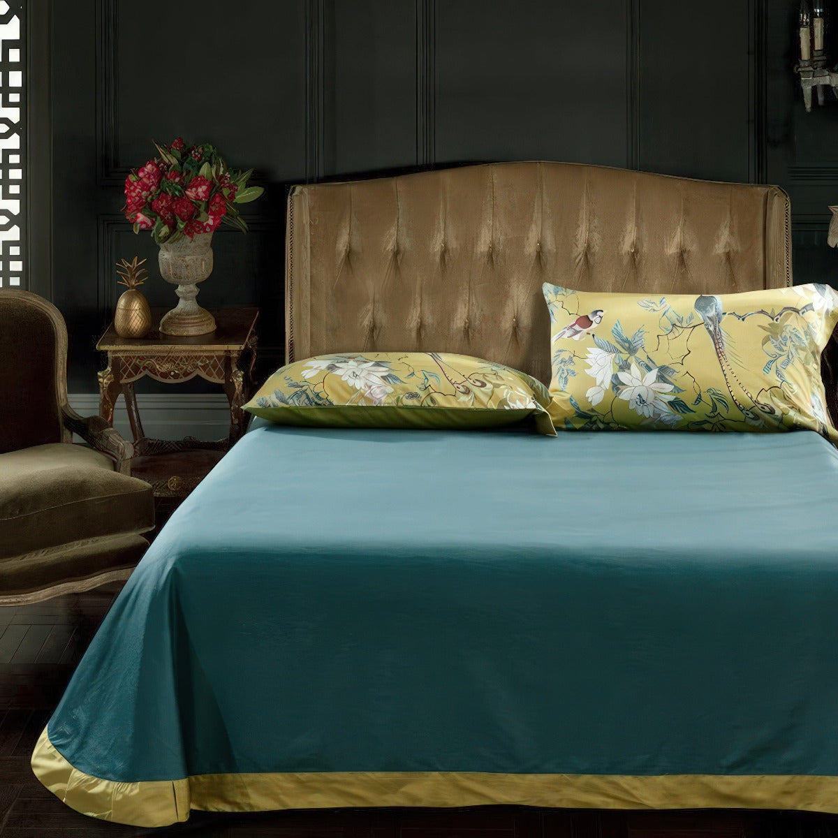 Nexa Home Egyptian Cotton Bedding Set | Yellow Print | Lersk