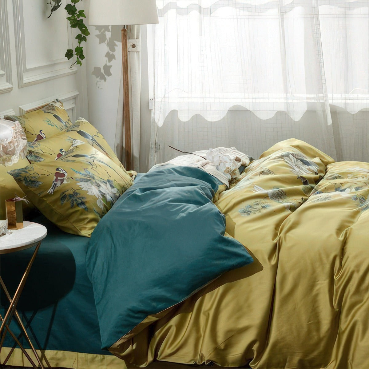 Nexa Home Egyptian Cotton Bedding Set | Yellow Print | Lersk