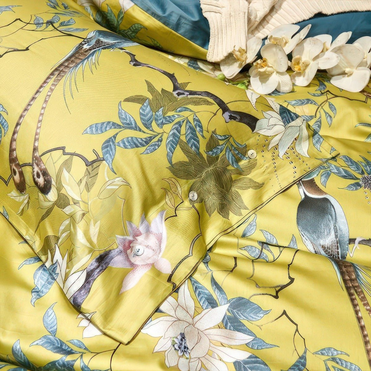 Nexa Home Egyptian Cotton Bedding Set | Yellow Print | Lersk