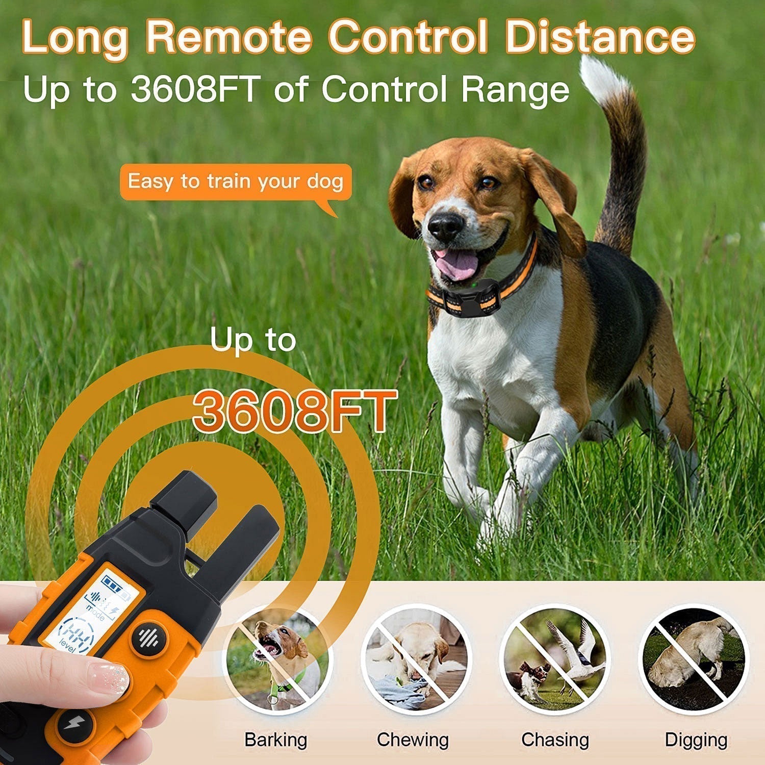 HydraPaw Pro Waterproof Remote Dog Training Collar Outdoor | Lersk