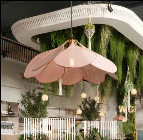 Aurora Bloom Petal Pendant Light with Elegant Floral Glow | Lersk